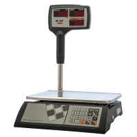 Торговые настольные весы M-ER 327 ACPX-32.5 "Ceed'X" LED Черные